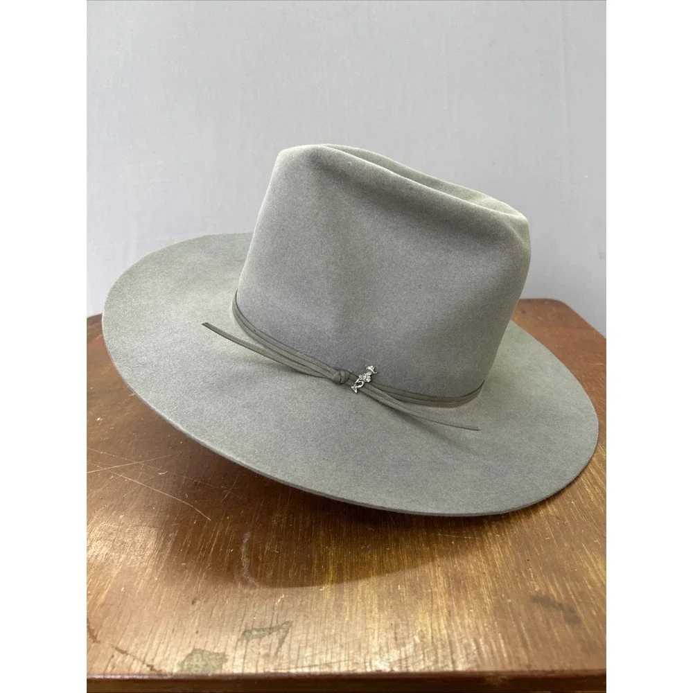Vintage Stetson Open Road Silverbelly 4X XXXX Beaver Cowboy Hat 7 1/4 3 1/2 Brim